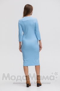 мм103-100116-Платье для беременных и кормящих, Голубой