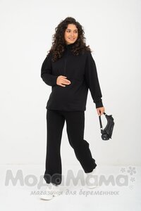 мм608-506209-Джемпер для беременных и кормящих, Черный