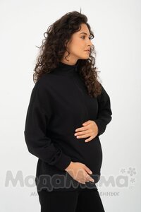 мм608-506209-Джемпер для беременных и кормящих, Черный