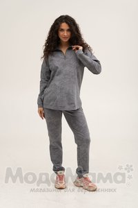 мм913-856109-Костюм для беременных (двухнитка), Серый/варенка