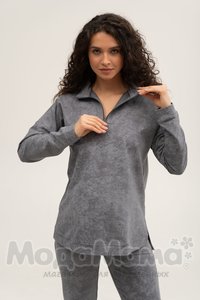 мм913-856109-Костюм для беременных (двухнитка), Серый/варенка