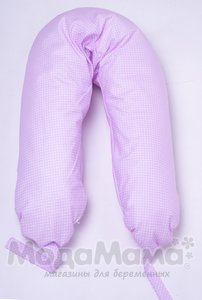 мм001-82-Подушка для беременных  (Розовый горошек), Роз/горох