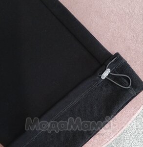 мм824-202106-Брюки (трёхнитка), Черный