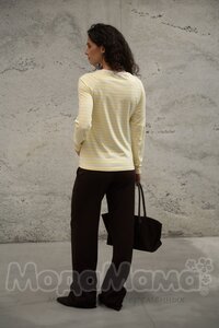 мм112-631102-Лонгслив для беременных и кормящих, Сливочное масло