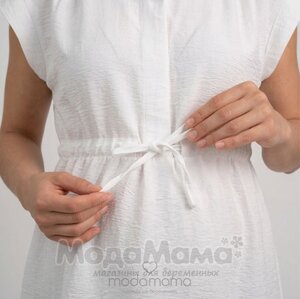 мм329-601677-Блузка для беременных и кормящих, Белый