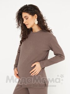 мм910-816108-Костюм для беременных (джемпер+брюки), Шоколад