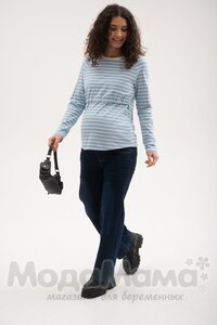 522-дм-Джинсы утепленные (байка), Т.синий