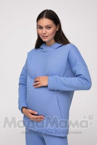 Джемпер для беременных и кормящих, Голубой