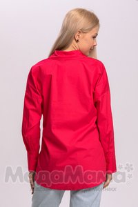рк067-Рубашка для беременных ОВЕРСАЙЗ, Фуксия