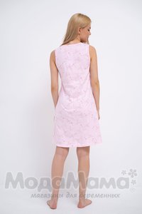 мм203-411601-Сорочка для беременных и кормящих, Розовый/ключи