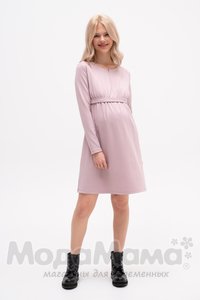 мм539-101123-Платье для беременных и кормящих, Пудра