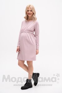 мм539-101122-Платье для беременных и кормящих, Пыльная роза