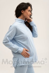 мм913-856109-Костюм для беременных (двухнитка), Голубой