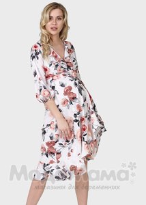 ilm103131-Платье для беременных и кормящих, Бел/принт