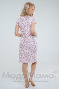 мм505-454101-Платье домашнее, Роз/тюльпаны