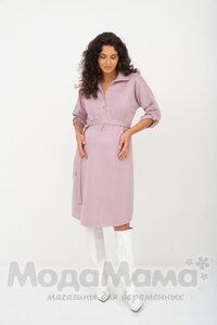 мм541-101878-Платье-рубашка для беременных, Орхидея