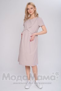 мм525-101266-Платье для беременных и кормящих, Бежевый