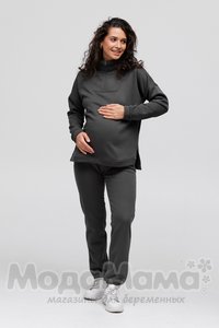 мм913-856117-Костюм для беременных утеплёный(флис), Графит