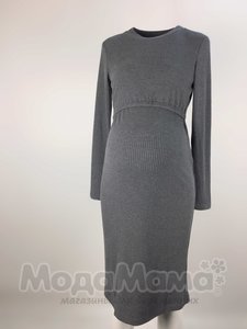мм103-103408-Платье для кормления, Серый/меланж