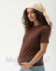 Футболка для беременных и кормящих, Шоколад