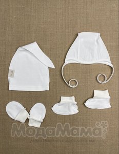 Комплект для новорожденных (4 предм), Молочный