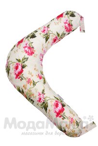 мм-323-Подушка для беременных хол(Розовые цветы), Розовые цветы