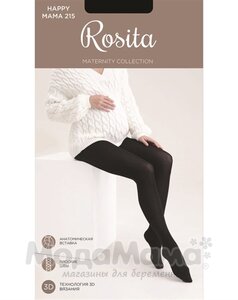 хл11-368-Колготки для беременных 215 den (хлопок), Черный