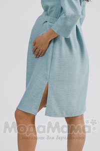 мм541-101864-Платье-рубашка для беременных, Мята