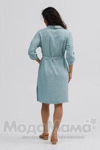 мм541-101864-Платье-рубашка для беременных, Мята