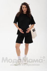 мм914/1-232109-Шорты (двухнитка), Черный