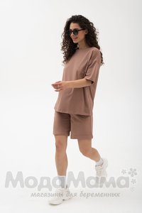 мм914/1-232109-Шорты (двухнитка), Кофе