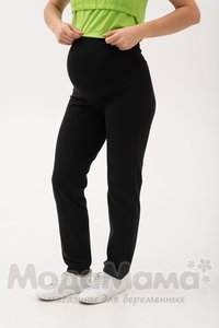 мм807-202109-Брюки спорт. (двухнитка), Черный
