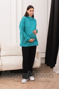 мм604-513510-Джемпер для беременных и кормящих, Бирюза