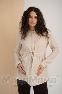 мм329-601164-Блузка для беременных и кормящих, Бежевый