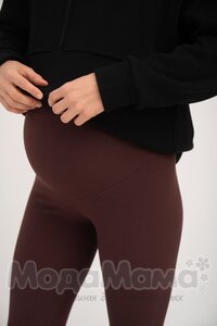 мм821-222116-Легинсы в рубчик утепленные (байка), Шоколад