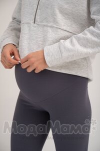 мм821-222116-Легинсы в рубчик утепленные (байка), Графит