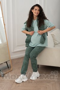 мм913-856109-Костюм для беременных (двухнитка), Фисташка/варенка