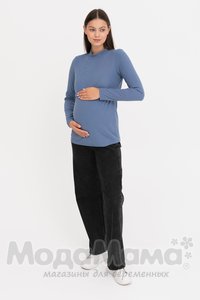 мм606-530116-Водолазка для беременных и кормящих, Синий