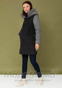 ilm104843-Куртка зимн. 3в1 со слинговставкой, Черно/серый
