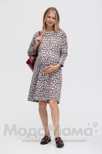 мм531-106170-Платье для беременных, Розовый/пятнышко