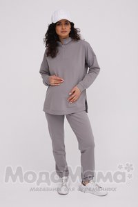 мм913-856109-Костюм для беременных (двухнитка), Серый жемчуг