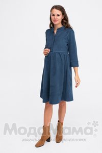 мм535-101375-Платье для беременных и кормящих, Мор.волна