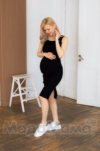 мм537-101614-Платье для беременных и кормящих, Т.синий