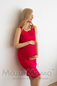 мм537-101614-Платье для беременных и кормящих, Фуксия