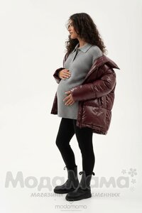 мм801-222125/2-Лосины с лампасом утепленные (мех), Черный