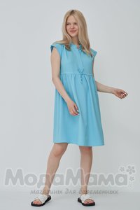 мм535-101664-Платье для беременных и кормящих, Бирюза