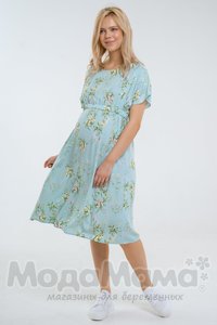 мм529-101271-Платье, Мята/цветы