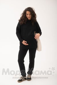 мм904/1-813517-Костюм для беременных (еврофлис), Черный