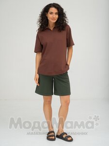 мм914/1-232109-Шорты (двухнитка), Оливковый