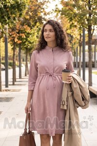 Платье для беременных и кормящих, Пудра